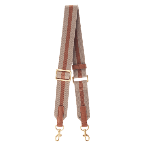 PW Webbing Strap in Taupe Brown | Parisa Wang